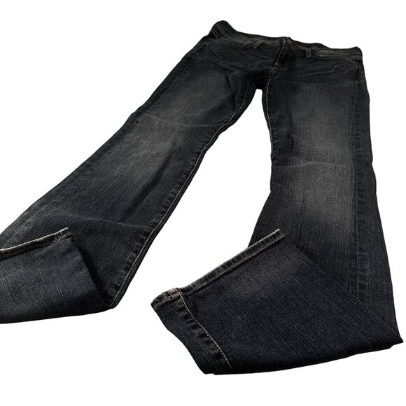 7 For All Mankind Denim Jeans Women Dojo Flared Mid Rise Pants Wide Leg Y2k - Picture 1 of 16